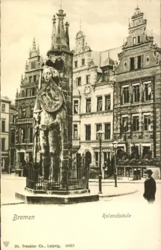 Ak Bremen, Rolandsäule