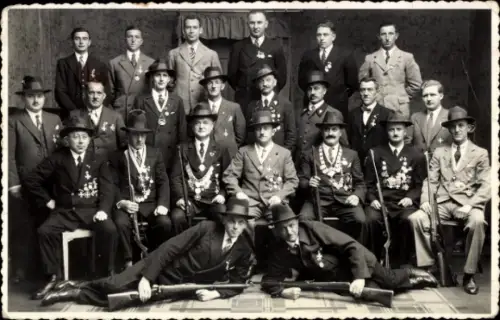 Ak Gruppenbild, Jäger
