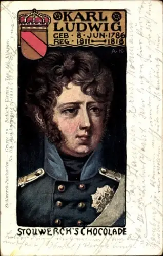 Künstler Ak Klingner, Alb., Stollwerck's Chocolade, Reklame, Karl Ludwig