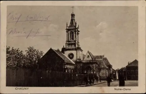 Ak Chauny Aisne, Notre Dame