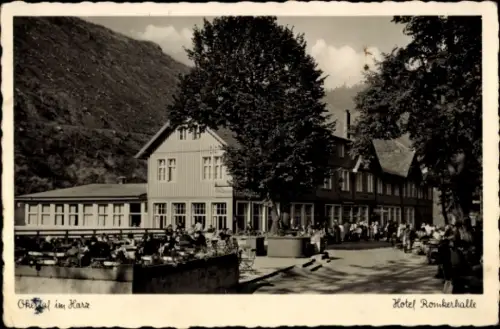 Ak Oker Goslar im Harz, Hotel Romkerhalle