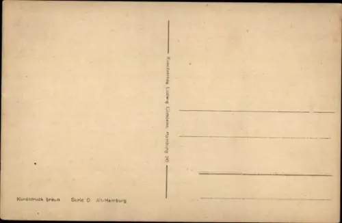 Ak Hamburg Altstadt, Hof in der Steinstraße 43