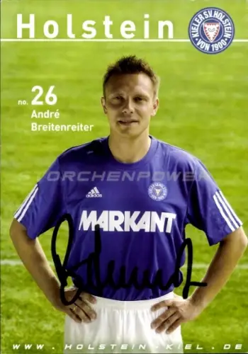 Autogrammkarte Fußballer André Breitenreiter, Holstein Kiel, Autogramm