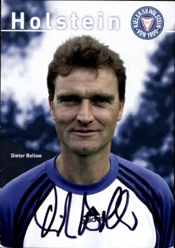 Autogrammkarte Fußballer Dieter Bollow, Holstein Kiel, Autogramm