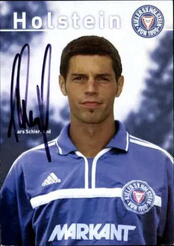 Autogrammkarte Fußballer Lars Schiersand, Holstein Kiel, Autogramm
