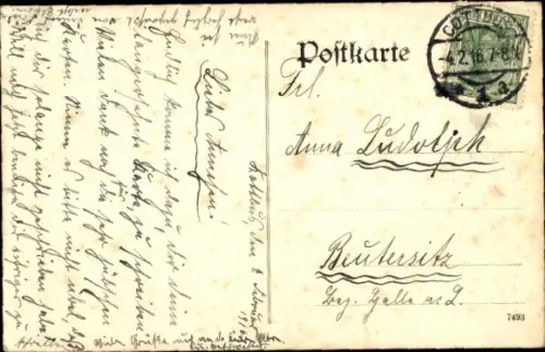 Ak Spreewald, Frau in Tracht