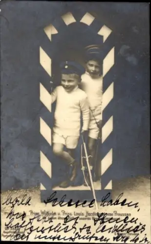 Ak Prinz Wilhelm und Prinz Louis Ferdinand von Preußen