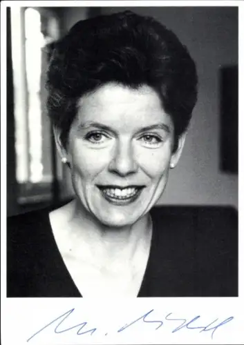 Autogrammkarte Politikerin Marianne Tidick, Portrait, Autogramm