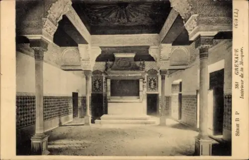 Ak Grenada, Innenansicht der Moschee