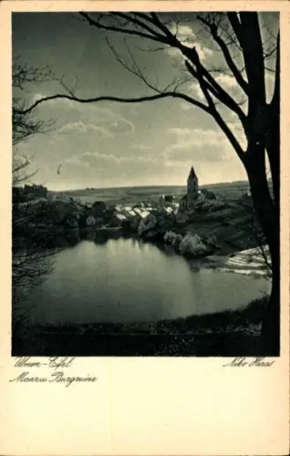 Ak Ulmen Eifel,  Maar u. Burgruine