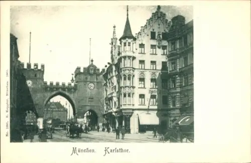 Ak München,  Karlsthor, Hotel