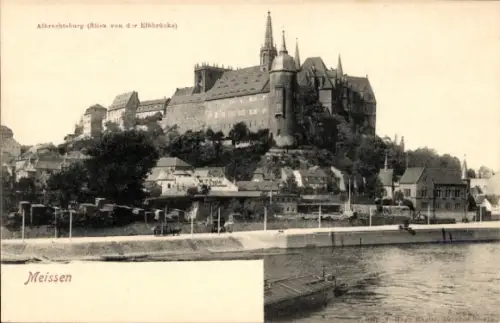 Ak Meißen an der Elbe, Albrechtsburg