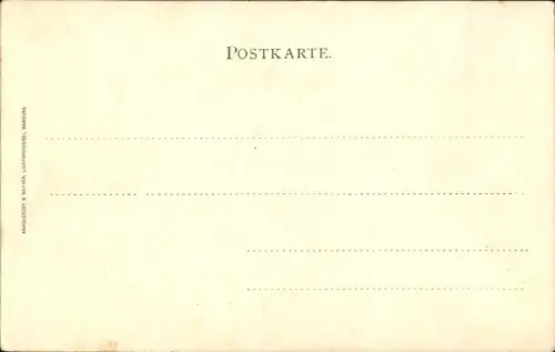 Passepartout Ak Hamburg Mitte Neustadt, Jungfernstieg, Fahne