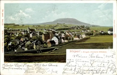 Ak Vejprty Weipert im Erzgebirge Region Aussig, Gesamtansicht