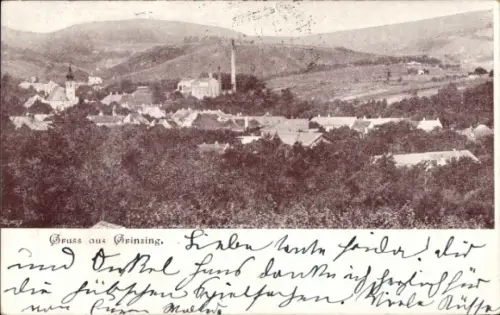 Ak Wien 19 Döbling Grinzing, Panorama