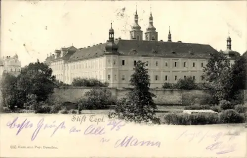 Ak Teplá Tepl Stadt Region Karlsbad, Stift Tepl