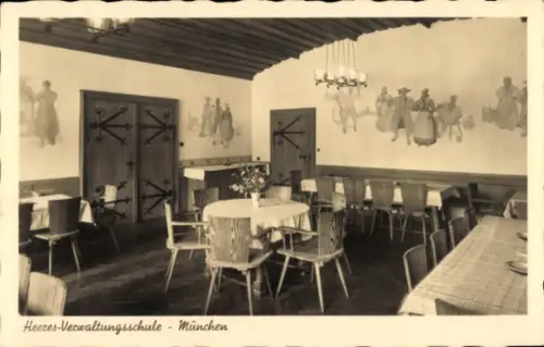 Ak München, In der Heeres Verwaltungsschule, Speiseraum