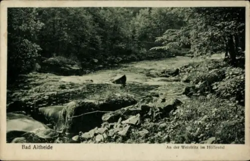 Ak Polanica Zdrój Bad Altheide Schlesien, an der Weistritz im Höllental