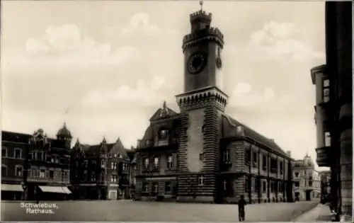 Ak Świebodzin Schwiebus Ostbrandenburg, Rathaus, Ratusz