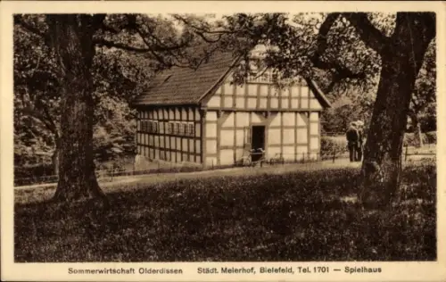 Ak Bielefeld, Sommerwirtschaft Olderdissen, Städtischer Meierhof, Spielhaus