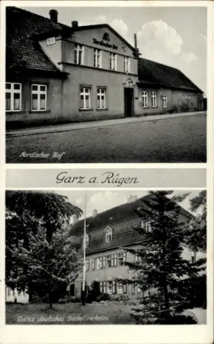 Ak Garz auf Rügen, Nordischer Hof, Diabetikerheim