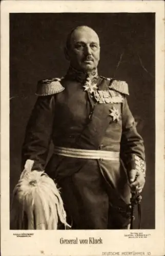 Ak Generaloberst Alexander von Kluck, Portrait, Uniform, Orden