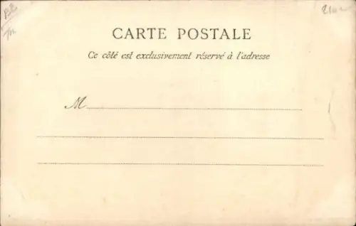 Ak Französisches Kriegsschiff, Le Chanzy, Croiseur Cuirassé