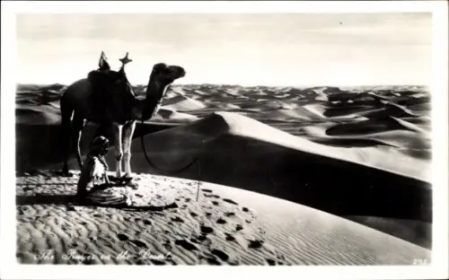 Ak Ägypten, Gebet in der Wüste