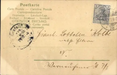 Präge Litho Frohe Weihnachten, Tannenzweig, Kerzen, Brezel