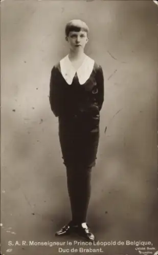 Ak S. A. R. Monseigneur le Prince Léopold de Belgique, Portrait