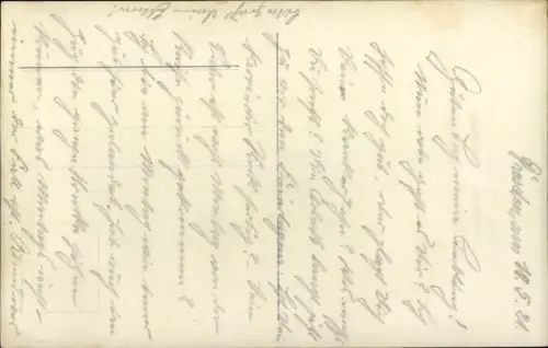 Ak Junge Frau mit Pferd, Portrait