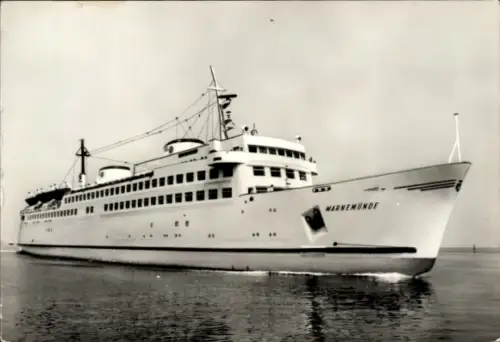 Ak Rostock Warnemünde, Fährschiff Warnemünde