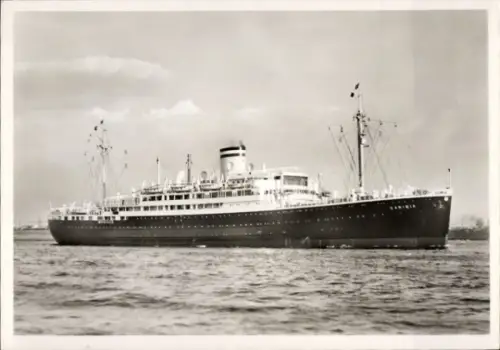 Ak Dampfschiff Caribia, Doppelschraubenmotorschiff, HAPAG, Hans Hartz