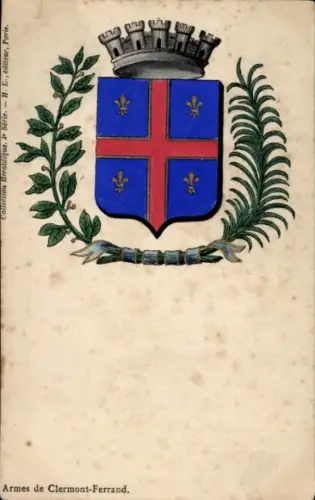 Wappen Ak Clermont Ferrand Puy de Dôme, Krone