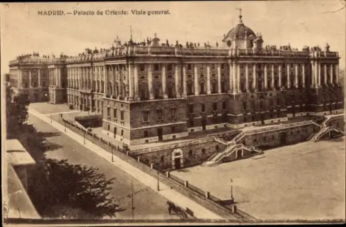 Ak Madrid Spanien, Palacio de Oriente,  allgemeine Ansicht
