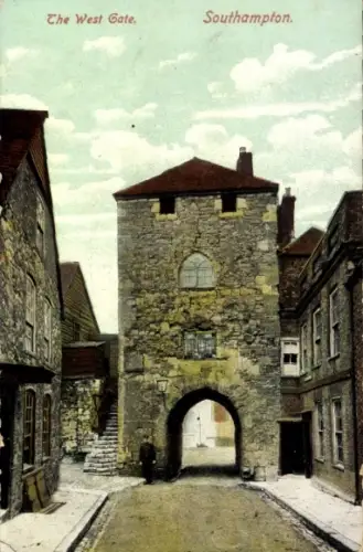 Ak Southampton Hampshire England, West Gate,   Architektur, 