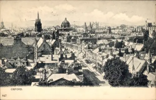 Ak Oxford Oxfordshire England, Gesamtansicht