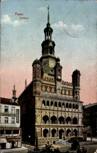 Ak Poznań Posen, Rathaus