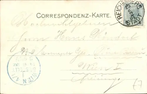 Ak Liberec Reichenberg in Böhmen, Rathaus