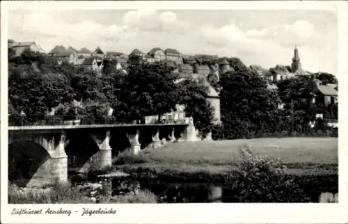 Ak Arnsberg im Sauerland Westfalen, Jägerbrücke