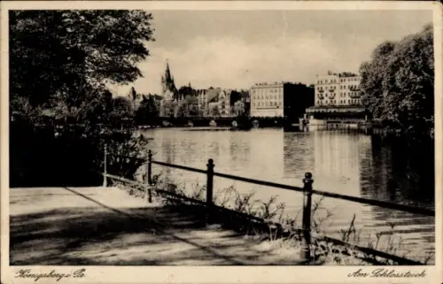 Ak Kaliningrad Königsberg Ostpreußen, Schlossteich