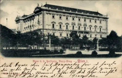 Ak Wien 1 Innere Stadt, Hofburg, Burg-Ring