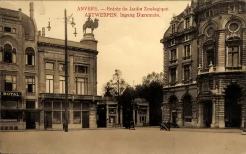 Ak Antwerpen Flandern, Eingang Zoologischer Garten