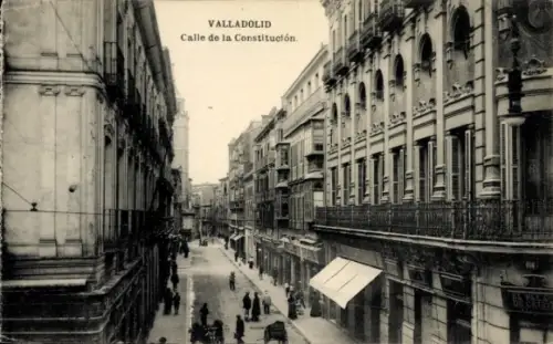 Ak Valladolid Kastilien und Leon, Calle de la Constitución