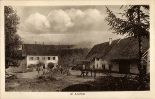 Ak Le Largin Bonfol Kanton Jura Schweiz, Teilansicht