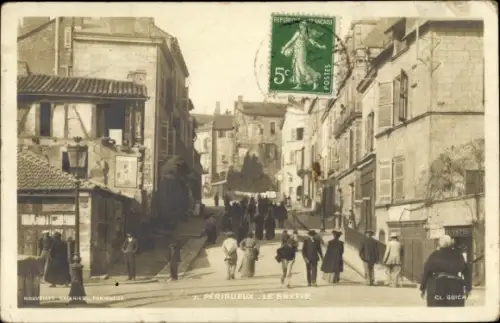 Ak Périgueux Nouvelle-Aquitaine Dordogne, Straßenpartie