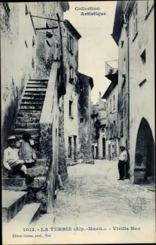 Ak La Turbie Alpes-Maritimes, Vieille Rue