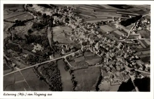 Ak Katzwang Nürnberg in Mittelfranken, Fliegeraufnahme