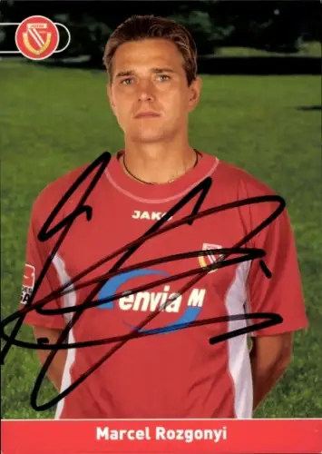 Autogrammkarte Fußballer Marcel Rozgonyi, Energie Cottbus, Autogramm
