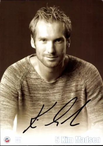 Autogrammkarte Fußballer Kim Madsen, FC Hansa Rostock, Autogramm